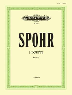 Spohr, L: 3 Duets Op.3