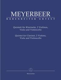 Meyerbeer, G: Quintet for Clarinet, 2 Violins, Viola and Violoncello (Urtext)