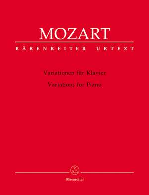 Mozart, WA: Variations for Piano (Urtext)