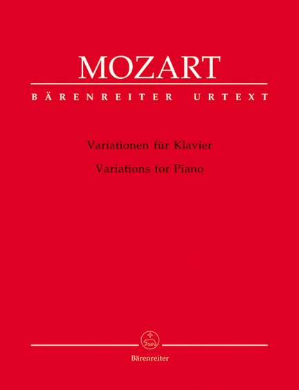 Mozart, WA: Variations for Piano (Urtext)