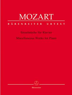 Mozart, WA: Miscellaneous Works for Piano (Urtext)