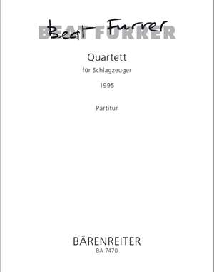 Furrer, B: Quartet for Percussion (1995)