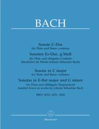 Bach, JS: Sonatas (3) (BWV 1033 C maj; BWV 1031 E-flat maj; BWV 1020 G min.) (Urtext)
