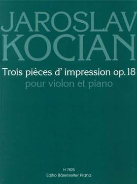 Kocian, Jaroslav: 3 Pieces Op18 Violin & Piano