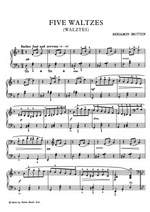 Benjamin Britten: Five Waltzes (1923-25) Product Image