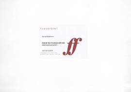 Matthews, David: Four to Tango. Piano quartet (parts)