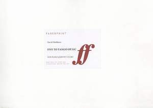 Matthews, David: Five to Tango. Piano quintet (score)