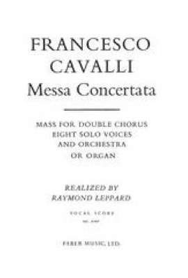 Cavalli, Francesco: Messa Concertata (vocal score)