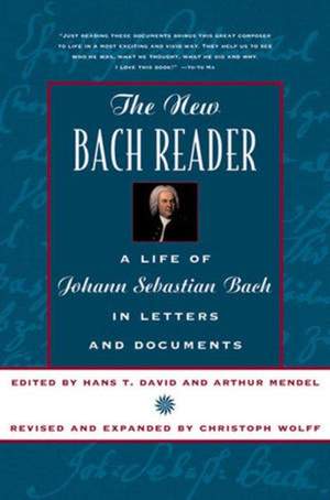 David, H: The New Bach Reader, A life of J. S. Bach in Letters and Documents
