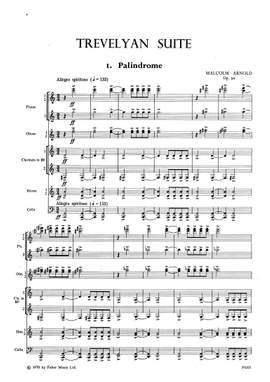 Arnold, Malcolm: Trevelyan Suite (score and parts)