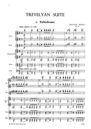 Arnold, Malcolm: Trevelyan Suite (score and parts)