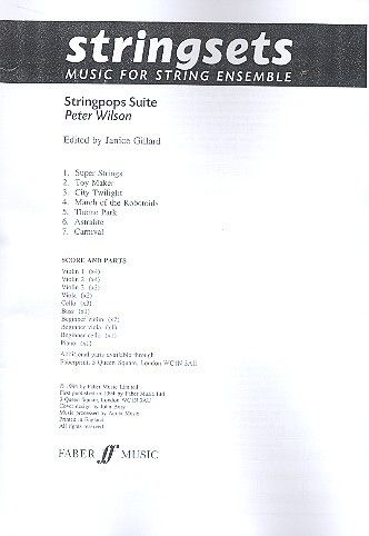 Wilson, Peter: Stringpops Suite. Stringsets (sc & pts)