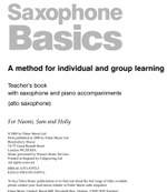 A. Hampton: Saxophone Basics (Teacher) Product Image