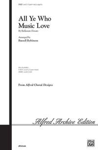 Baldassare Donato: All Ye Who Music Love