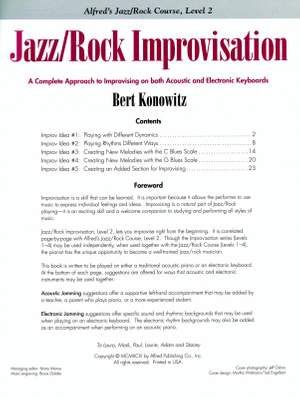 Alfred's Basic Jazz/Rock Course: Improvisation, Level 2
