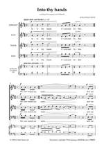 Dove: Into Thy Hands. SATB unaccompanied Product Image