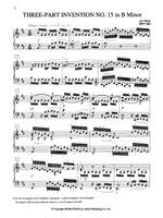 Johann Sebastian Bach: 3-Part Invention No. 15 in B minor Product Image