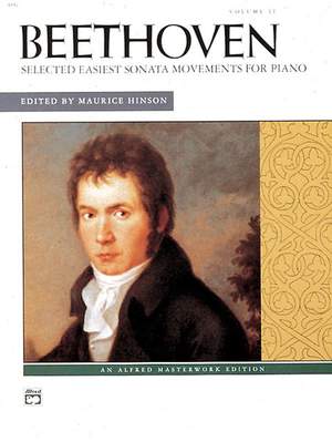 Ludwig Van Beethoven: Selected Intermediate to Early Advanced Piano Sonata Movements, Volume 2
