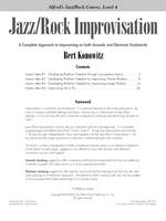 Alfred's Basic Jazz/Rock Course: Improvisation, Level 4 Product Image