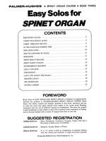 Bill Palmer: Easy Solos for Spinet Organ, Book 3 Product Image