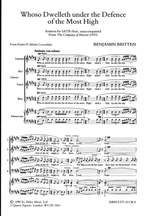 Benjamin Britten: Whoso Dwelleth under the Defence. Product Image