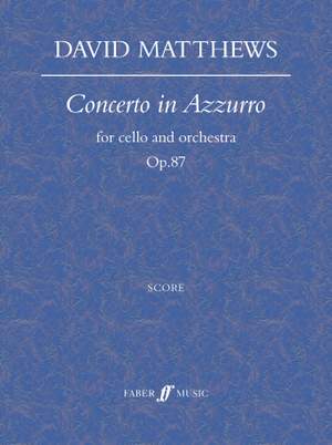 Matthews, David: Concerto in Azzurro (score)