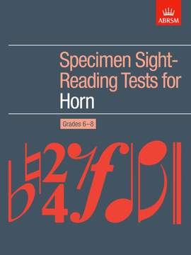 Specimen Sight-Reading Tests for Horn, Grades 6-8 [CLEARANCE]