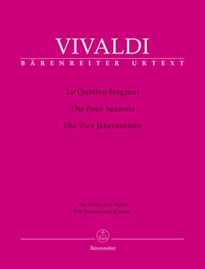 Vivaldi, A: Four Seasons, The (Urtext) (ed. Hogwood)