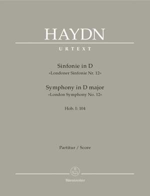 Haydn, FJ: Symphony No.104 in D (London) (Hob.I:104) (London No.12) (Urtext)