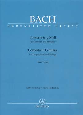 Bach, JS: Concerto for Keyboard No.7 in G minor (BWV 1058) (Urtext)