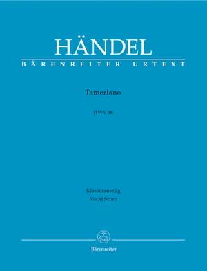 Handel, GF: Tamerlano (HWV 18) (It) (Urtext)