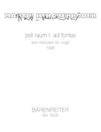 Herchenroeder, M: zeit raum I: ad fontes