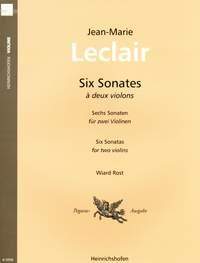 Leclair, J: 6 Sonatas Op.3