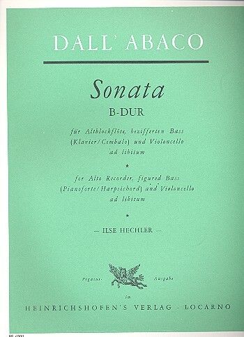 dall'Abaco: Sonata in B flat major
