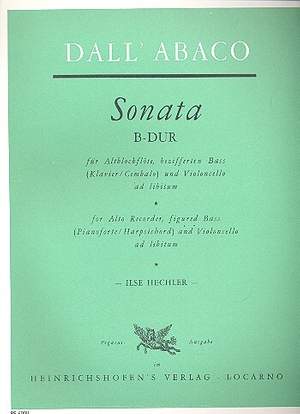dall'Abaco: Sonata in B flat major