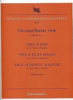 Trio B-Dur für 2 Violinen und Violoncello op. 19 Nr. 1