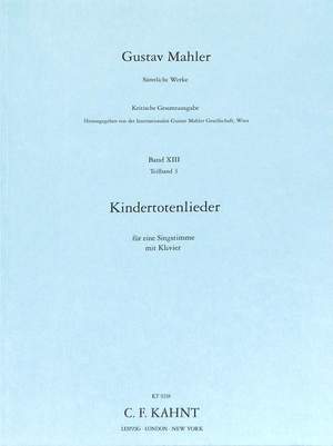 Mahler, G: Kindertotenlieder