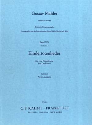 Mahler, G: Kindertotenlieder