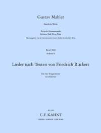 Mahler, G: Lieder nach Texten von Friedrich Rückert