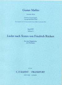 Mahler, G: Lieder nach Texten von Friedrich Rückert