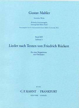 Mahler, G: Lieder nach Texten von Friedrich Rückert