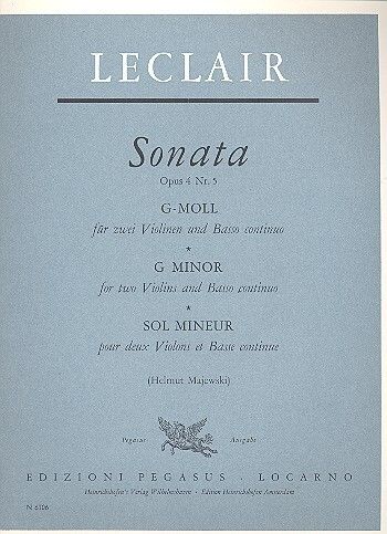 Leclair: Sonate G Op.4/5