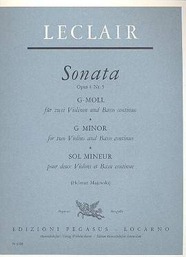 Leclair: Sonate G Op.4/5