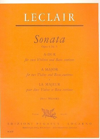 Leclair: Sonate A Op.4/6