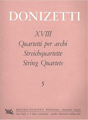 Donizetti, Gaetano: String Quartet no.5 in E minor