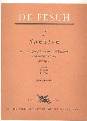 FESCH   SONA 3 Op 7