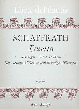 Schaffrath, Christoph: Duet in D Op.1 No.2 for flute and piano