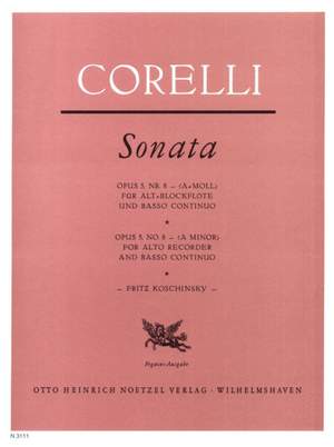Corelli, Arcangelo: Sonata in A min Op.5 No.8