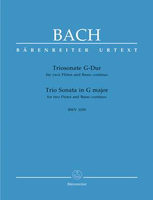 Bach, JS: Trio Sonata in G (BWV 1039) (Urtext) Product Image