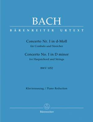 Bach, JS: Concerto for Keyboard No.1 in D minor (BWV 1052) (Urtext)